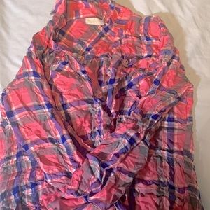 New York & Company pink flannel.